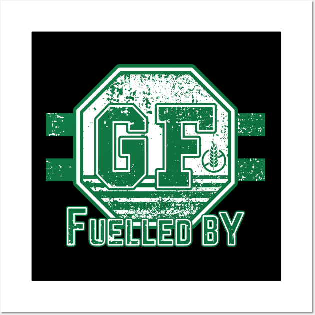 Fuelled by Gluten Free (green) Wall Art by dkdesigns27